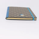GUCCI GG Supreme Disney Donald Duck Note Book Leather Beige Blue Auth SW2661M-6
