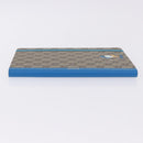 GUCCI GG Supreme Disney Donald Duck Note Book Leather Beige Blue Auth SW2662M-4