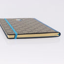GUCCI GG Supreme Disney Donald Duck Note Book Leather Beige Blue Auth SW2662M-5