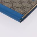 GUCCI GG Supreme Disney Donald Duck Note Book Leather Beige Blue Auth SW2662M-7