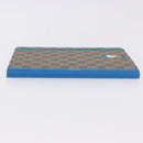 GUCCI GG Supreme Disney Donald Duck Note Book Leather Beige Blue Auth SW2663M-5