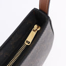 CELINE Triomphe Medium Tilley Bag Shoulder Bag PVC Black Auth SW2664SAM-9