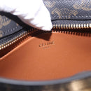 CELINE Triomphe Medium Tilley Bag Shoulder Bag PVC Black Auth SW2664SAM-18