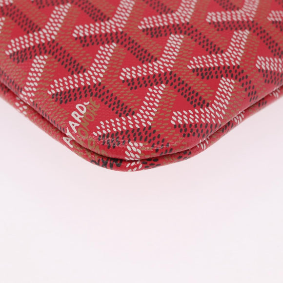 GOYARD Herringbone 2025 Only Poitiers Bag Bag PVC 2way Red Auth SW2665SM