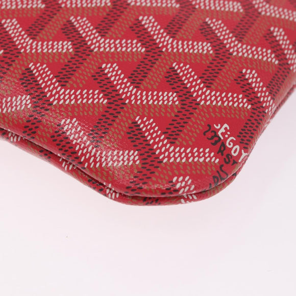 GOYARD Herringbone 2025 Only Poitiers Bag Bag PVC 2way Red Auth SW2665SM