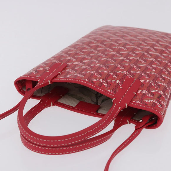 GOYARD Herringbone 2025 Only Poitiers Bag Bag PVC 2way Red Auth SW2665SM