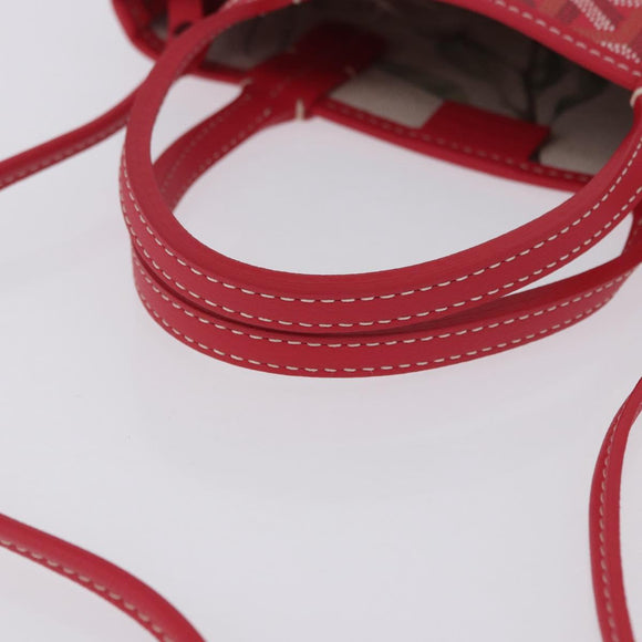 GOYARD Herringbone 2025 Only Poitiers Bag Bag PVC 2way Red Auth SW2665SM