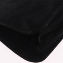 Salvatore Ferragamo Hand Bag Suede Black Gold Tone Auth SW2667V-10