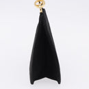 Salvatore Ferragamo Hand Bag Suede Black Gold Tone Auth SW2667V-5