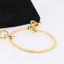 Salvatore Ferragamo Hand Bag Suede Black Gold Tone Auth SW2667V-7
