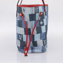 LOUIS VUITTON Monogram Denim Neverfull MM Tote Bag Blue M44981 LV Auth SW2668SM-3