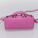 BALENCIAGA Le Cagole Nano Duffel Bag Leather 2way Pink 792599 Auth SW2670SAM-11