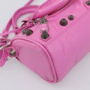 BALENCIAGA Le Cagole Nano Duffel Bag Leather 2way Pink 792599 Auth SW2670SAM-13