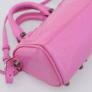 BALENCIAGA Le Cagole Nano Duffel Bag Leather 2way Pink 792599 Auth SW2670SAM-15