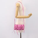 BALENCIAGA Le Cagole Nano Duffel Bag Leather 2way Pink 792599 Auth SW2670SAM-25