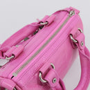 BALENCIAGA Le Cagole Nano Duffel Bag Leather 2way Pink 792599 Auth SW2670SAM-6