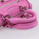 BALENCIAGA Le Cagole Nano Duffel Bag Leather 2way Pink 792599 Auth SW2670SAM-7