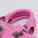 BALENCIAGA Le Cagole Nano Duffel Bag Leather 2way Pink 792599 Auth SW2670SAM-8