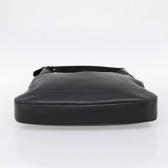 GUCCI Jackie Shoulder Bag Leather 2way Black Silver 764202 Auth SW2671SAM