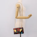 SAINT LAURENT Chain Betty Shoulder Bag Leather Black Gold Tone Auth SW2673SAM-21