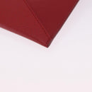 PRADA Chain Wallet Pouch Safifano Red Gold Tone Auth SW2674V-15