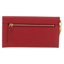 PRADA Chain Wallet Pouch Safifano Red Gold Tone Auth SW2674V-2