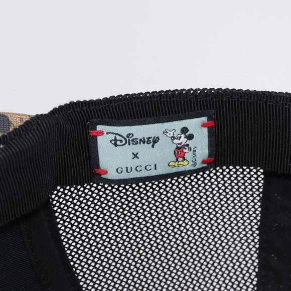 GUCCI Disney MicroGG Supreme Baseball Cap PVC Beige 602979 Auth SW2676SAM
