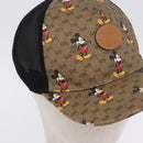 GUCCI Disney MicroGG Supreme Baseball Cap PVC Beige 602979 Auth SW2676SAM-5