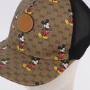 GUCCI Disney MicroGG Supreme Baseball Cap PVC Beige 602979 Auth SW2676SAM-7