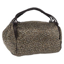 BOTTEGAVENETA Shoulder Bag Satin Brown Gold Tone Auth SW2678V-1