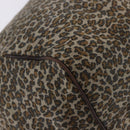 BOTTEGAVENETA Shoulder Bag Satin Brown Gold Tone Auth SW2678V-14