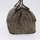 BOTTEGAVENETA Shoulder Bag Satin Brown Gold Tone Auth SW2678V-3
