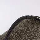 BOTTEGAVENETA Shoulder Bag Satin Brown Gold Tone Auth SW2678V-7