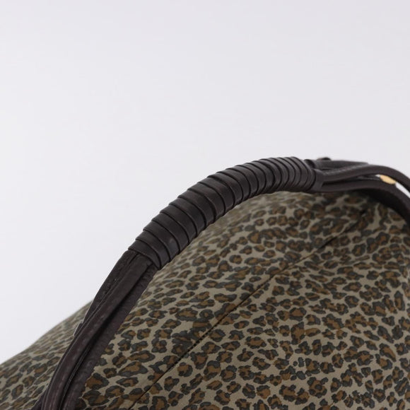BOTTEGAVENETA Shoulder Bag Satin Brown Gold Tone Auth SW2678V