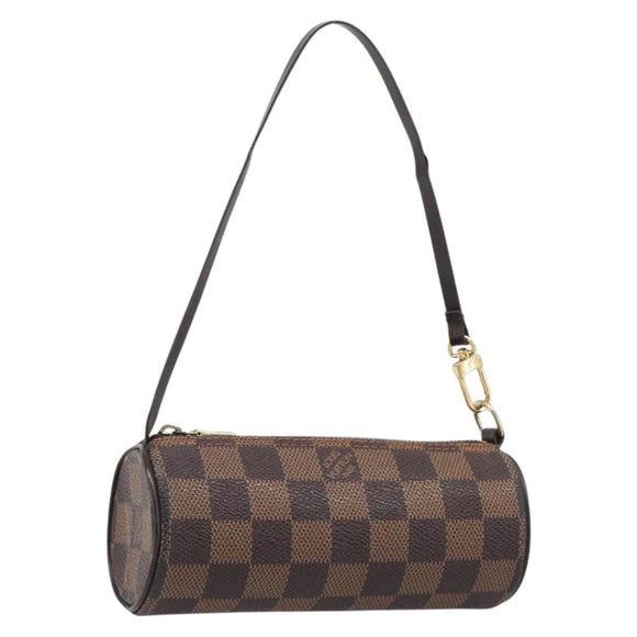 LOUIS VUITTON Damier Ebene Papillon Pouch LV Auth SW2679