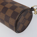 LOUIS VUITTON Damier Ebene Papillon Pouch LV Auth SW2679-9