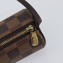 LOUIS VUITTON Damier Ebene Papillon Pouch LV Auth SW2679-10