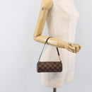 LOUIS VUITTON Damier Ebene Papillon Pouch LV Auth SW2679-19