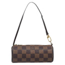 LOUIS VUITTON Damier Ebene Papillon Pouch LV Auth SW2679-13