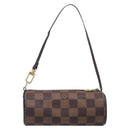 LOUIS VUITTON Damier Ebene Papillon Pouch LV Auth SW2679-2