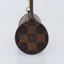 LOUIS VUITTON Damier Ebene Papillon Pouch LV Auth SW2679-4