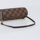 LOUIS VUITTON Damier Ebene Papillon Pouch LV Auth SW2679-7