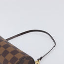 LOUIS VUITTON Damier Ebene Papillon Pouch LV Auth SW2679-8