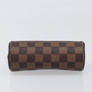 LOUIS VUITTON Damier Ebene Papillon Pouch LV Auth SW2679-5