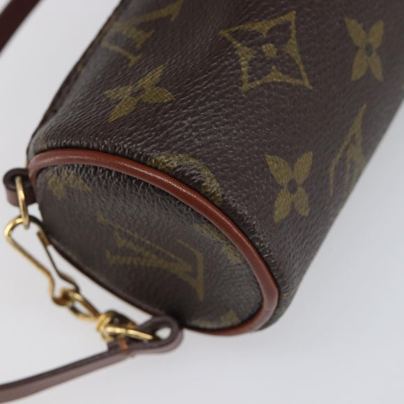 LOUIS VUITTON Monogram Papillon Pouch LV Auth SW2680