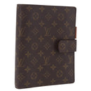 LOUIS VUITTON Monogram Agenda GM Day Planner Cover R20006 LV Auth SW2681-1