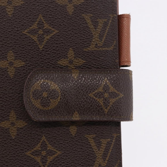 LOUIS VUITTON Monogram Agenda GM Day Planner Cover R20006 LV Auth SW2681