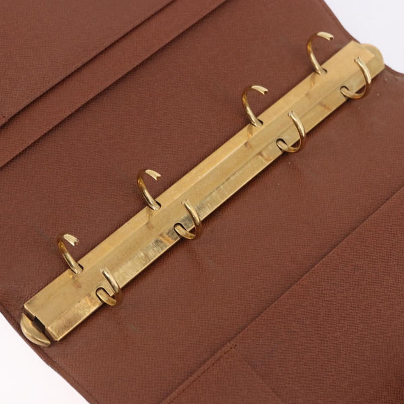 LOUIS VUITTON Monogram Agenda GM Day Planner Cover R20006 LV Auth SW2681