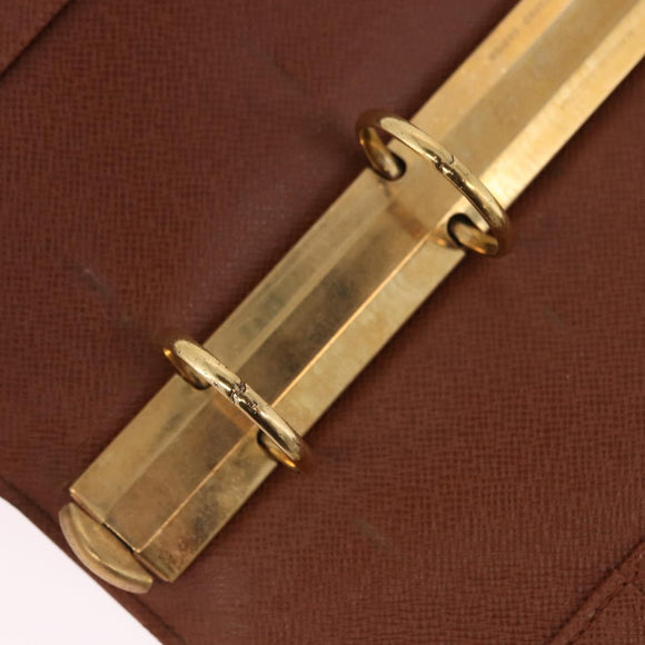 LOUIS VUITTON Monogram Agenda GM Day Planner Cover R20006 LV Auth SW2681