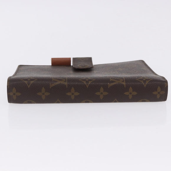 LOUIS VUITTON Monogram Agenda GM Day Planner Cover R20006 LV Auth SW2681